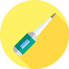 thermometer Illustration on a white background.