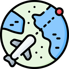 travel Illustration on a white background.