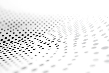 Abstract perforated surface with diminishing perspective creates a modern design element