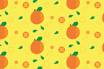 seamless pattern with oranges