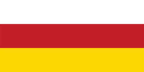 National Flag of South Ossetia - Vector Image