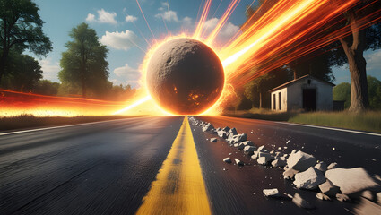 The Sky Falls A Moment of Impact