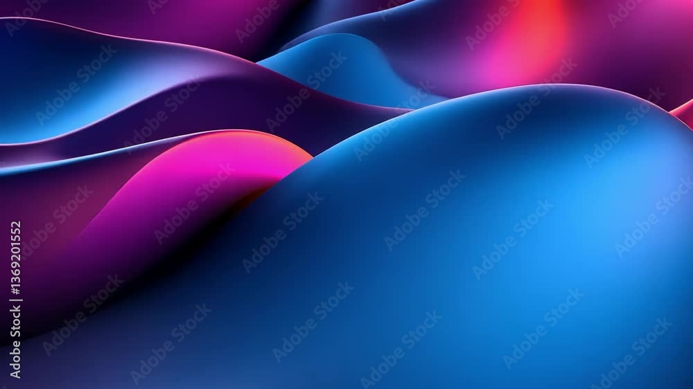 Wall mural abstract wave of colors: a vibrant display of flowing, undulating forms in a captivating palette of 