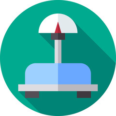 weighing machine Illustration on a white background.