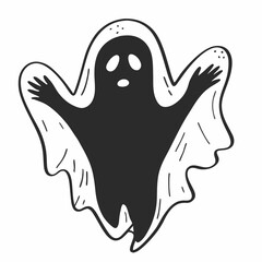 Halloween pumpkin and boo with Halloween bat