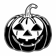 Halloween pumpkin and boo with Halloween bat