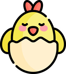 chicken Illustration on a white background.