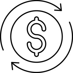 coin Illustration on a white background.