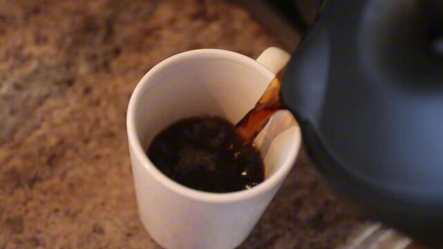 Slow Motion Coffee Pouring