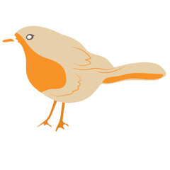 bird on a white background