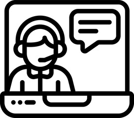 live chat Illustration on a white background.
