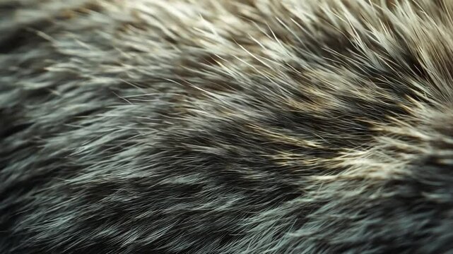 Textured Fur: A close-up of fur, showcasing the intricate patterns and textures of the animal's coat, highlighting the beauty and detail of nature.