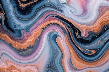 Obraz premium Ethereal Swirl Marble Pattern for Fashionable Backgrounds and Wallpapers