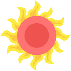 sun Illustration on a white background