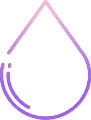 water Illustration on a white background