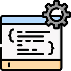 web development Illustration on a white background