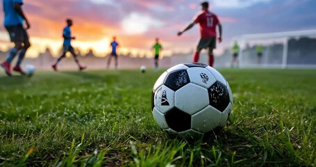 Players Warm Up in Misty Field - Powered by Adobe