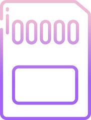 memory card Illustration on a white background