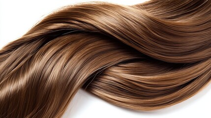 Luxurious brown hair studio photography elegant setting close-up beauty concept