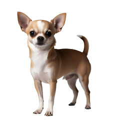 close up of  a Chihuahua dog with white background 