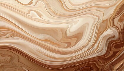 ベージュのマーブル模様、木目のような模様、抽象的な流線背景、自然な曲線デザイン、アースカラーのパターン、大理石風テクスチャ、優しい色合いの抽象画、滑らかな模様の背景、温かみのあるナチュラルアート、ブラウンとベージュのグラデーション
