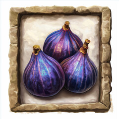 Obraz premium Fruits for slot game icons isolation background, Illustration