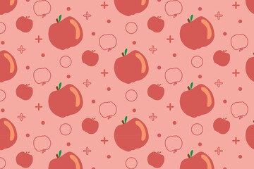 seamless pattern with apples