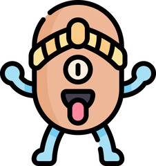 bakezori Illustration on a white background.