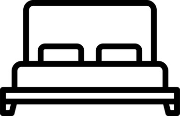 bed Illustration on a white background.