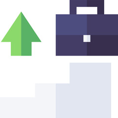 career path Illustration on a white background.