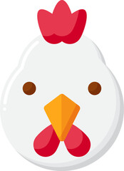 chicken Illustration on a white background