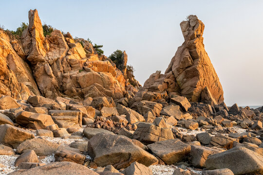 Angel Rock located on Seonnyeobawi Beach(Angel Rock Beach) in Incheon, South Korea