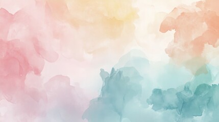 Abstract pastel background with airy, light watercolor strokes in soft tones.