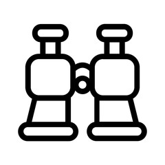 Binocular line icon