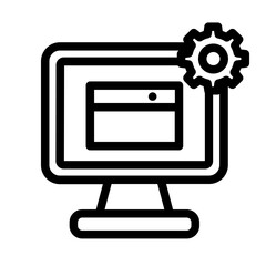 Program settings line icon