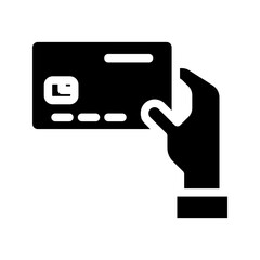 Credit card solid black icon