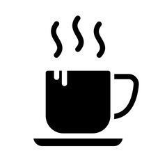 Coffee drink solid black icon