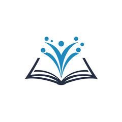 Open Book with People - Education and Learning Concept
