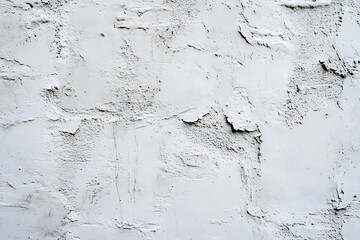 White plastered wall texture background with rough surface and abstract pattern