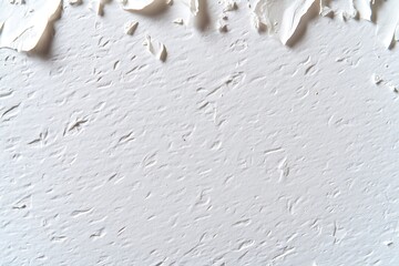 White textured paper background with torn edges for crafts and design projects