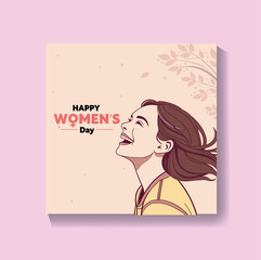 International Women's day background design