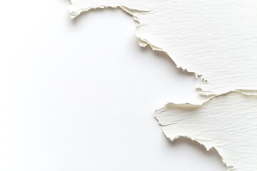 Torn white paper edges texture background for creative design and presentations, mockup