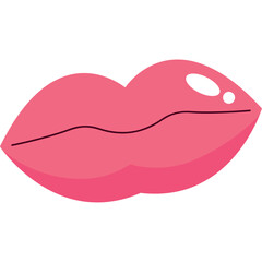 Lips- Love elements Flat Iluustration