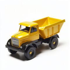Yellow Dump Truck Toy - Perfect Model Vehicle for Kids' Playtime and Imaginative Construction Fun
