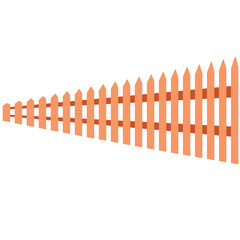 wooden picket fence