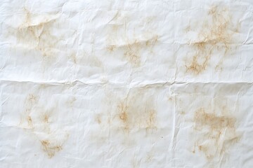 Crumpled and stained paper texture for backgrounds, layouts and designs with aged feel