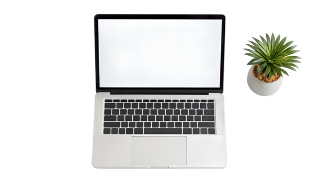 Laptop Blank Screen Mockup. 