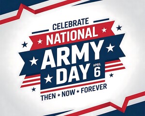 Patriotic National Army Day 6th April Design
