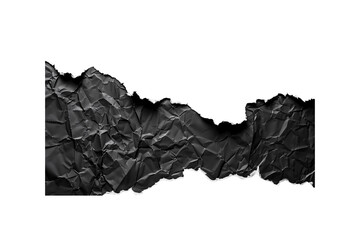 Obraz premium A black paper burned onto it, isolated on a background, hyper-re