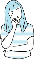 質問、疑問、わからないことがある女性